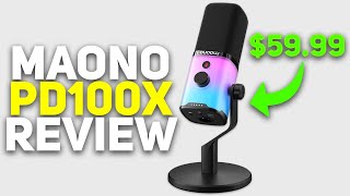 Budget USBXLR Microphone  MAONO PD100X Review [upl. by Eemla]