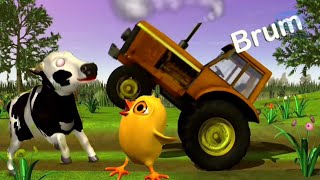 El Tractor 🛻🆚 La Vaca Lola 🐮🆚 El Pollito Pio 🐤 Con Diferentes Efectos Remix [upl. by Ylhsa]