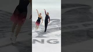 Delicate yet powerful Guignard  Fabbri score a new SB at GPFigure de France FigureSkating [upl. by Sorazal]