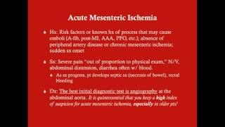 Mesenteric Ischemia  CRASH Medical Review Series [upl. by Afital]