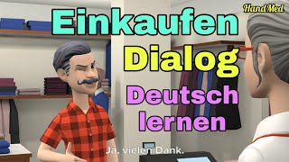 Dialog  Einkaufen  Deutsch lernen [upl. by Ulrich]