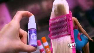 Barbie Hairtastic Color and Design Salon  Studio fryzjerskie  Mattel  wwwMegaDyskontpl  sklep [upl. by Brindell]