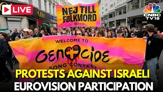 Eurovision LIVE Thousands Protests Against Israeli Eurovision Participation  Sweden News  N18G [upl. by Hootman]