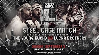 AEW All Out 2021 Young Bucks vs Lucha BrosHighlights [upl. by Esimehc989]