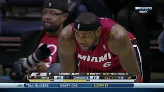 20140118  LeBron James Full Highlights at Bobcats  34 Pts 8 Reb 6 Assists 2 Reverse Dunks [upl. by Shari441]