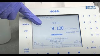 Determinación del  de amonio cuaternario por titulación potenciométrica [upl. by Vivle]