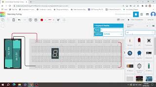 DECODING SEVEN SEGMENT COMMON CATHODE USING TINKERCAD STEPBYSTEP [upl. by Aicenert]