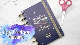 Erin Condren turned Discbound  Discbound Erin Condren Planner  EC Daily [upl. by Nellak406]