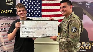 New Army recruit starts with a 50K bonus check [upl. by Erodroeht]