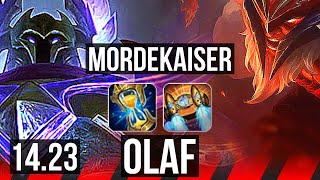 MORDEKAISER vs OLAF TOP  KR Diamond  1423 [upl. by Arrotal]