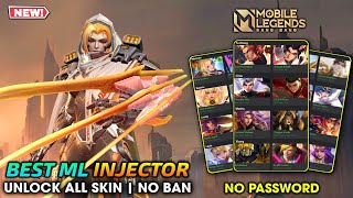 LATEST ML INJECTOR NEW UPDATE NO BAN 2024  UNLOCK ALL SKIN IN MOBILE LEGENDS  NEW PATCH [upl. by Beatriz807]