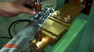 Projection welding for nut and bolt attachment [upl. by Asli]