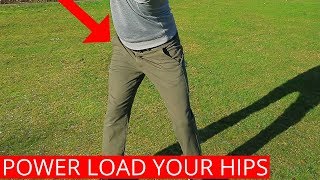 HOW TO TURN YOUR HIPS IN THE BACKSWING FOR MORE POWER [upl. by Nahshon]