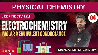 Electrochemistry Class 12  Electrochemistry Class 12th  Molar Conductivity  Lecture 04 [upl. by Attikin]