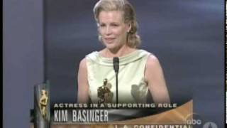 Kim Basinger winning Best Supporting Actress [upl. by Ecire]