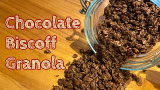 Chocolate Biscoff Granola  How to make tasty and delicious granola easy recipe [upl. by Oralla279]