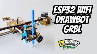 How to Make CNC Machine Drawing Robot GRBL  ESP32 Wifi Drawbot Plotter Pen [upl. by Yerffeg]