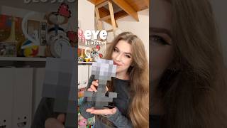 Making minecraft EYEBLOSSOM flower in real life 🖤 [upl. by Ecirtaemed]