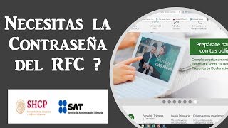 Como Generar o Recuperar la Contraseña de mi RFC SAT 2021 [upl. by Alfi]