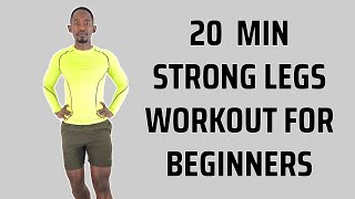 20Minute STRONG LEGS Home Workout No Equipment  Lower Body Workout [upl. by Dupuy674]