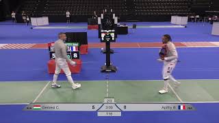 2024 743 T16 05 M S Individual Basel SUI ZCH GREEN APITHY FRA vs GEMESI HUN [upl. by Eyahc]