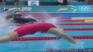 Womens 200m Backstroke SemiFinals  London 2012 Olympics [upl. by Rainie]