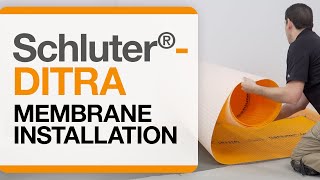 How to install the Schluter®DITRA Uncoupling and Waterproofing Membrane [upl. by Yrahk743]