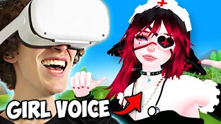 Showing VRChat my Girl Voice Impression not a voice changer [upl. by Bottali]