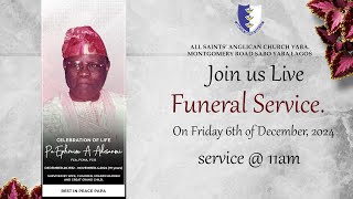 Pa Ephraim Akinlose Adesanmi Aged 91  Funeral ServiceTime 11am  06122024 [upl. by Ahsam]