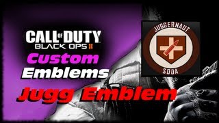 Black Ops 2 Custom Emblem Speed Art Zombies Juggernaut Soda Perk Logo Label 1080p [upl. by Oiluj9]