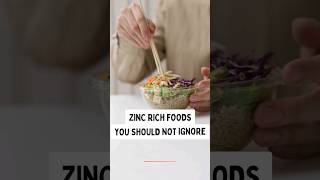 Zinc Rich Foods To Eat For A Good Health zinc foodshorts healthyeating [upl. by Anuahsat299]