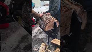 Industrial wood splitting 9 [upl. by Holds]