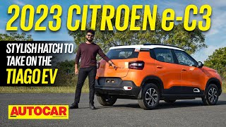 2023 Citroen eC3 review  New electric hatchback to take on Tiago EV  First Drive  Autocar India [upl. by Danas]