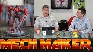 Mech Maker Kickstarter Interview  3D Print your own mech figures from an app [upl. by Annotahs13]