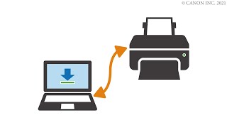 Connecting the printer and a computer via WiFi [upl. by Webber]