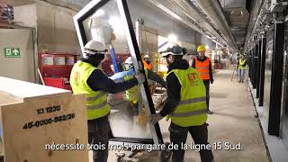 Société du Grand Paris  Les façades de quai une vitrine du savoir faire [upl. by Novelc546]