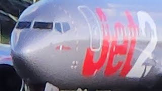 Jet2 ✈️ Awesome taxing and takeoff maneuvers AvGeek AviationLoverBirminghamTravelling2024 [upl. by Abigail]