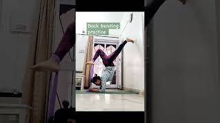 Back bending variation practice motivation flexibility love practice yogapassion yogaroutine [upl. by Viddah]