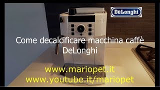 Come decalcificare macchina caffè DeLonghi Magnifica S [upl. by Hermia]