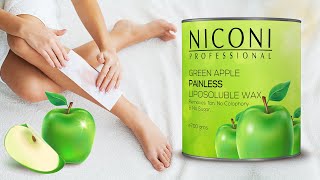 Best wax for hair removal at home  NICONI  For all skin type  In 5 minutes Green Apple [upl. by Kaufman]