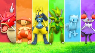 LE PREMIER À AVOIR UNE EQUIPE POKEMON SHINY ARCENCIEL GAGNE  Shiny Rainbow Team [upl. by Camp]