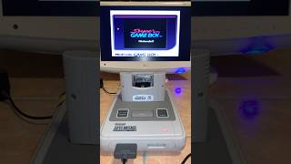 Nintendo SNES  Super Game Boy  EZFLASH Junior  playing to LCD monitor via RGB SCART cable [upl. by Woodring652]