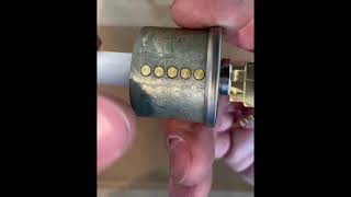 Rekeying a Schlage cylinder JD60 JD62 VD60 VD62 with the key [upl. by Carmella]