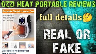 ozzi heat portable heater review  ozzi heater legit or scam  portable electric heater [upl. by Caddric]