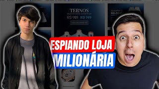 ESPIANDO LOJA MILIONÁRIA DE DROPSHIPPING  REVELEI LOJA DO IAGOR GONÇALVES [upl. by Urbas]