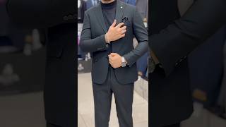 Wedding ke liye Matt Black Suit For Men wedding suit fashion shortsvideo viralvideo blazer [upl. by Lissner77]