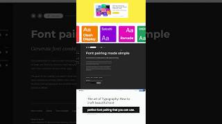 3 tools to create beautiful font pairings design designer typography brand ai aiassistance [upl. by Cynde]