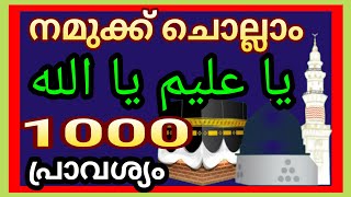 يا عليم يا الله 1000 നമുക്ക് ചൊല്ലാംعالمي 151 [upl. by Lalita960]