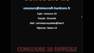 Concours 20  gagne ton jeu Minecraft [upl. by Anitnamaid]