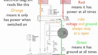 How to read an electrical diagram Lesson 1 [upl. by Lah445]